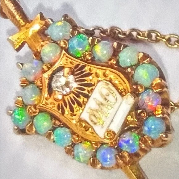 Antique 14k Univ. of Wisconsin 1912 Phi Delta Theta Pin - Picture 6 of 7